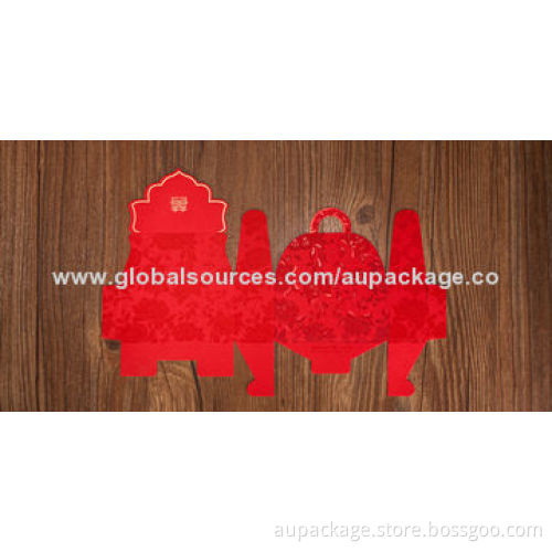 Candy boxes with embossing, customized size and printing